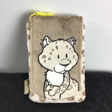 Nici Handy/Umhängetasche mit Klappe,Schneeleopard,braun/beige,Klett