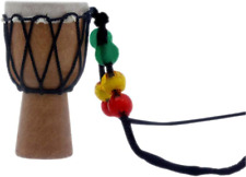 Afrikanische Trommel Halskette Holz Mini Djembe Percussion Anhänger Hand Trommel