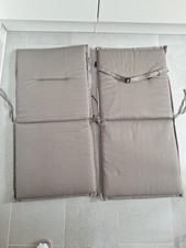 2 neuwertige Gartenstuhlauflagen Niedriglehner