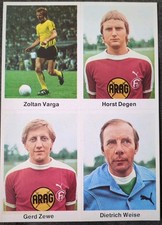 Bergmann  76/77 - Bor.Dortmund - For. DÜSSELDORF -  4 Bilder ungeschitten