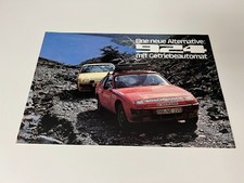 Porsche 924 mit Getriebeautomatik Prospekt 70er 80er