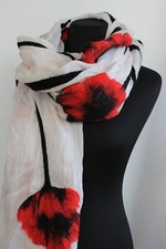 gefilzter Schal - Tuch mit