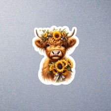 Cartoon Highland Cow Vinyl