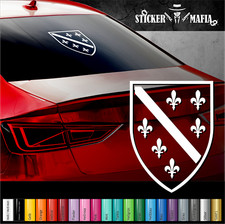 Aufkleber Bosnien und Herzegowina Bosna Wappen Fahne Flagge Auto Sticker Folie