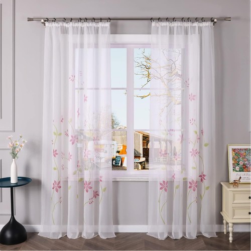 Farbenfrohe voile gardine - farbenfrohe,