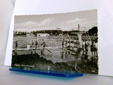 AK Meldorf. Schwimmbad. Dithmarschen Personen, Sprungbrett, Gebäude