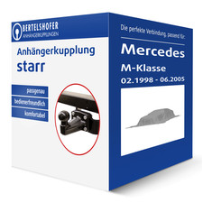 Auto Hak Anhängerkupplung starr für MERCEDES M-Klasse Typ W163 AHK