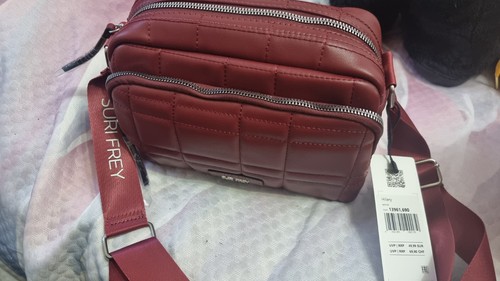 Schultertasche bordeaux rot - bordeaux,