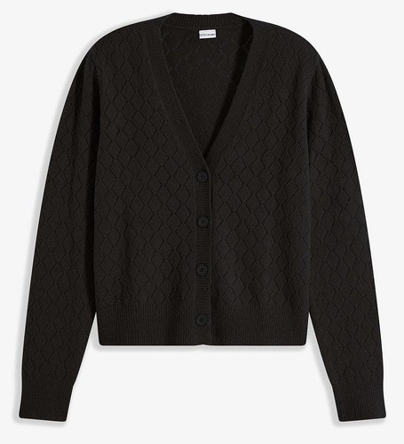 Kurze ajour strickjacke - kurze, gr