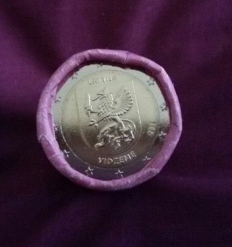 Euro gedenkmünze vidzeme - 2,