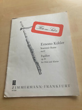 Flöte im Salon Ernesto Köhler Notenheft Flöte Klavier Noten 2096
