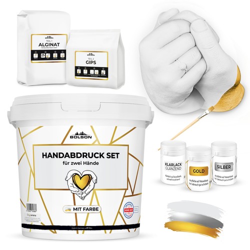 Handabdruck set paare mit 3 - set,