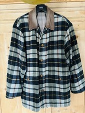 Coole Wolljacke DUNMORE The Classic Brand Blau Grau Kariert Gr. XL- XXL Top!