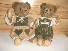 2 Teddybären im Trachtenlook