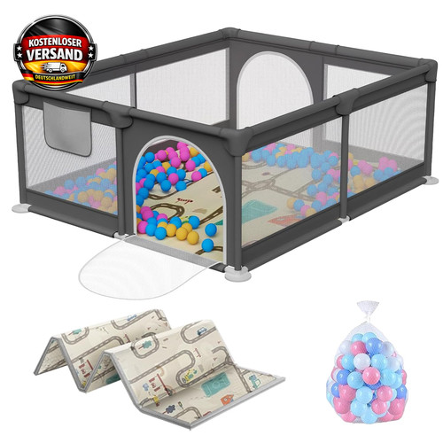 Baby laufstall mit matte - baby,