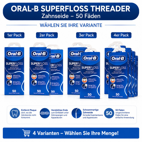 Oral superfloss threader - superfloss,