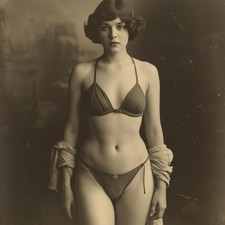 Dame Frau Model Vintage Retro