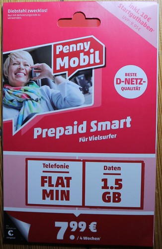 Penny mobil prepaid starterset - penny,