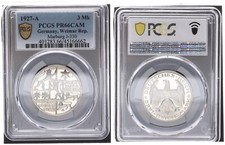 3 Reichsmark Marburg 1927 A