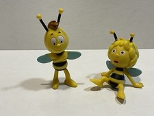 Biene Maja 2 x Figur Niederlande ca. 4,0/5,5 cm mit Freund Willi