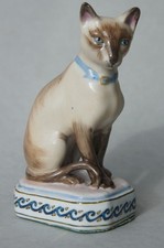 Porzellanfigur Katze Halcyon