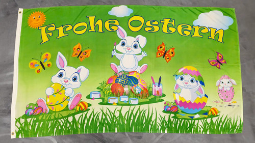 Fahne flagge frohe ostern - flagge,