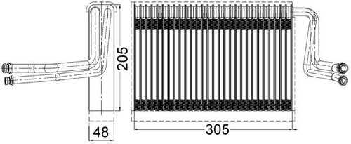 Mahle 113 000s evaporator - ae,
