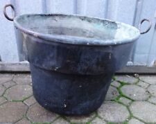 alter großer Kupferkessel Waschkessel Garten Deko Pflanzkübel