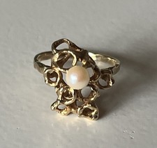 585 Gold Ring mit Perle **