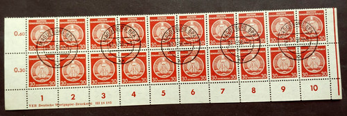 Early dienstmarken 30pf ddr - early,