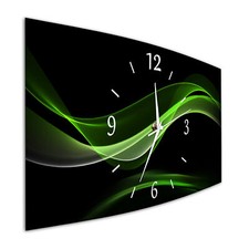 BM Wanduhr Funkwanduhr Funk Wanduhr 44 cm x 22 cm geräuschlos lautlos 9599-1WZa