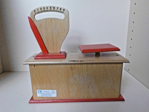 Waage holzwaage kaufladen - waage,