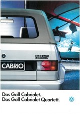 Prospekt VW Golf 1 Cabrio