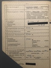 Anhänger 1940 9.8to. 9740 kg Z.GG Offener Kasten Fahrzeug Brief Original Papiere