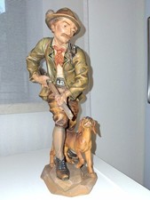 Holzfigur geschnitzt, Jäger +