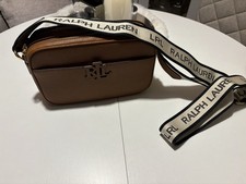 Polo Ralph Lauren,Leder Umhängetasche,Cognac braun,,Neu, NP 299 €