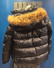 Pyrenex französische Daunenfüllung abnehmbare Kapuze und Besatz gefütterte Jacke Teen Mädchen 16