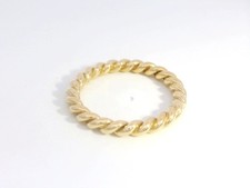 Kordel-Ring aus 585er 14K Gelbgold - Größe 52, gedrehtes Design