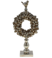 Zapfenkranz Vogel Weihnachten