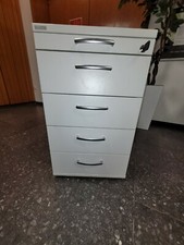 Standcontainer von Sedus hellgrau 5 Auszüge mit Softauszug