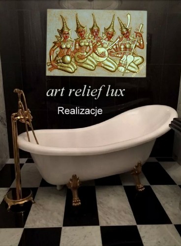 Relief oriental gipsstuck - relief,