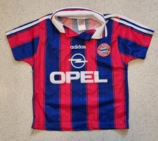 TOP FC BAYERN MÜNCHEN Trikot 10 MATTHÄUS. orig. OPEL rot-blau 1997, XXS, SELTEN