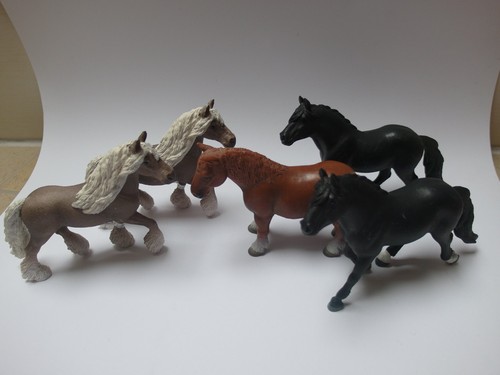 Schleich kaltblut pferde set - schleich, 5
