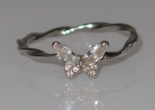 Schmetterling zirkonia ring - schmetterling,
