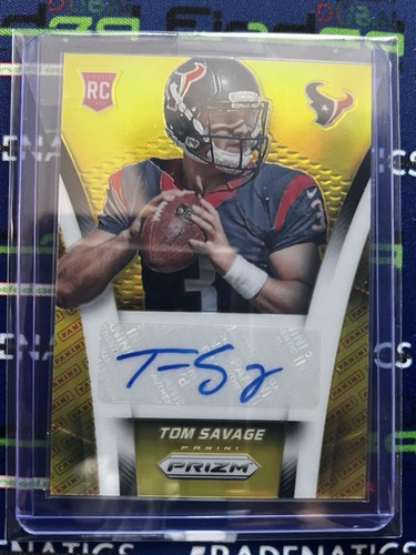 Tom savage auto rookie - tom,