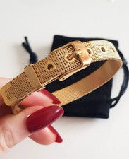 EDLES Armband 925 SILBER GOLD Armkette GÜRTEL ARMREIF Armzange Zirkonia Ring