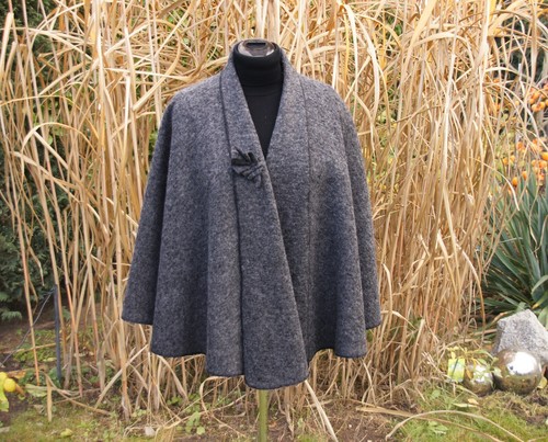 Damen woll wende cape - woll-wende,