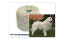 100gr-Hundewolle Wolle