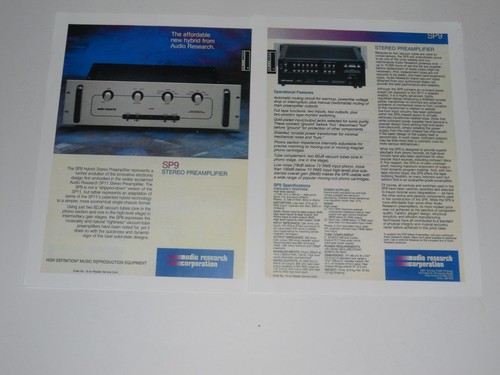 Audio research rohr - research, sp-9