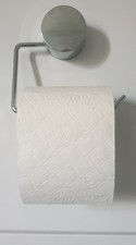 * Prakt. Toilettenpapierhalter o. bohren / m. Saugnapf / Klopapier / neuwertig *